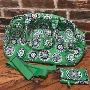 Vera Bradley “Green Cupcake” bag & wallet